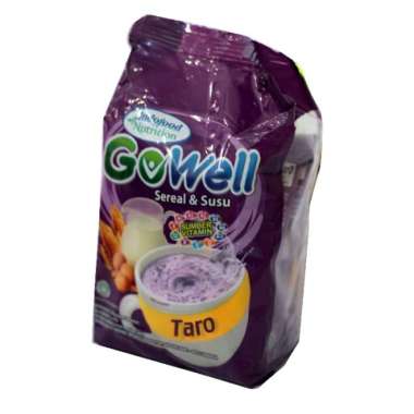 Promo Harga Go Well Sereal Taro per 5 sachet 29 gr - Blibli