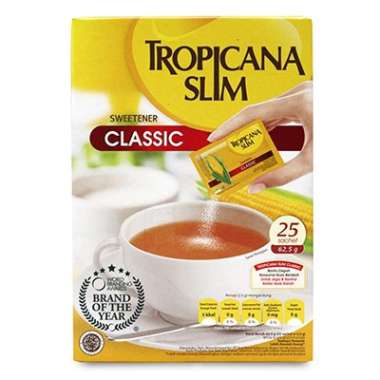 Promo Harga Tropicana Slim Sweetener Classic 25 pcs - Blibli