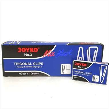 Trigonal Clip no 3 Joyko / Paper Clip [ [1 slop=10 pak]] -