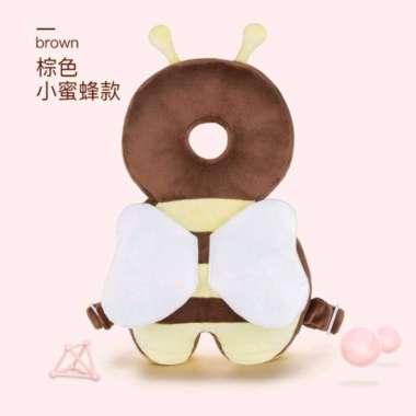 Pelindung Kepala Bayi / Bantal Anti Jatuh / Bantal Lucu Anti Jatuh Brown Bee