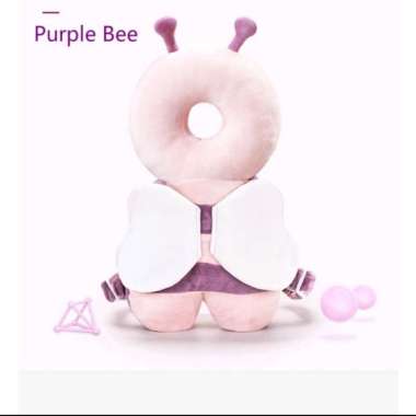 Pelindung Kepala Bayi / Bantal Anti Jatuh / Bantal Lucu Anti Jatuh Purple Bee