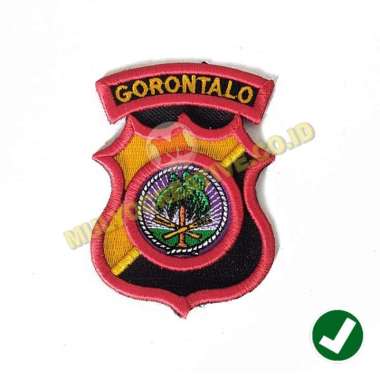 Badge Patch Logo Polda Gorontalo – Bordir Polda Timbul Murah - Logo polda saja Mulyocreative