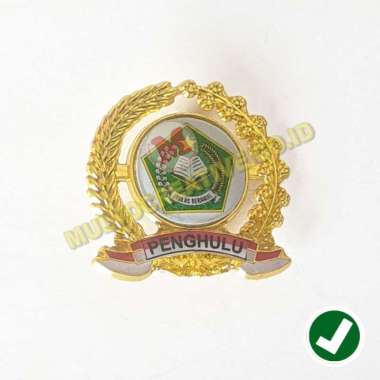 Lencana Penghulu Padi Dan Kapas - Pin Padi Kapas Logo Kemenag