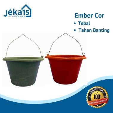 EMBER COR PLASTIK / EMBER COR KECIL / EMBER COR KUAT / ORANGE&HIJAU Orange