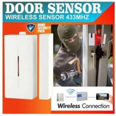 Smart Door Sensor Contact Pintu Wireless Gsm Alarm 433Mhz