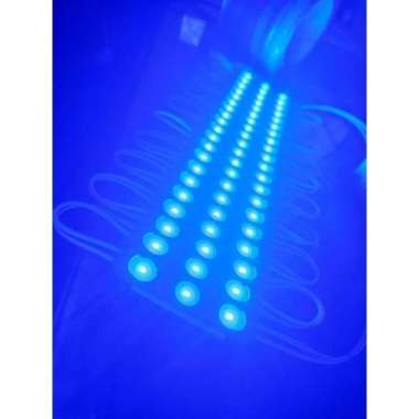 LAMPU LED MODULE STRIP 3 MATA BESAR SUPER TERANG 12VOLT DC 1.2WATT SMD