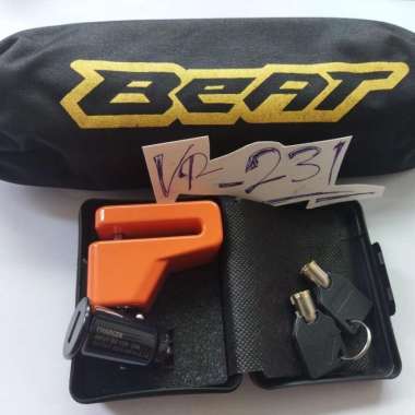 Paket Gembok Original Astra+Sarung Shockbreaker Motor Beat Stabilo Beat Stabilo