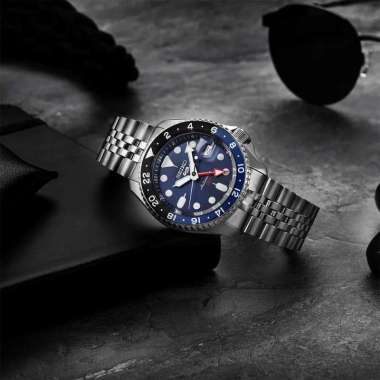 SEIKO 5 SPORTS SSK003 Blueberry GMT SKX RE-Interpretation SSK003K1 Original Jam Tangan Pria