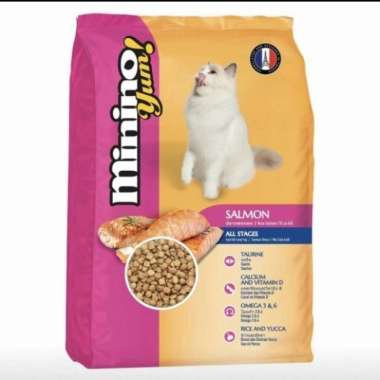 Minino yums salmon repack 1kg - cat Food minino murah
