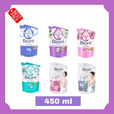 Promo Harga Biore Body Foam Bright Lovely Sakura Scent 450 ml - Blibli