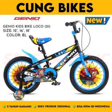 Sepeda Anak Laki BMX 16 inch GENIO LOCO by United Bike Biru - 12