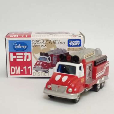 Tomica DM-11 Jolly Float Fire Truck Takara Tomy Disney Diecast Truk Pemadam kebakaran