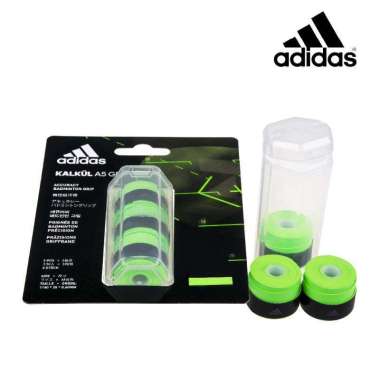 Grip Raket Badminton / Tenis Adidas kalkul Solar Green isi 3 bh