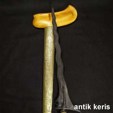 Keris Sepuh Sengkelat Luk 13 Pamor Singkir Mataram Kuno Asli GARANSI