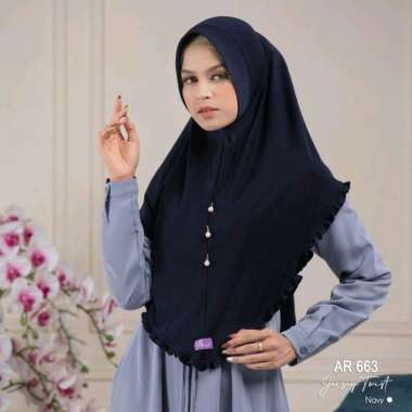 Ar 663 By Arrafi Hijab Jilbab Bergo Instan Daily || Anniha Collection