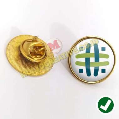 Pin Logo Pin KemenkopUKM Model Bulat – Bros Logo Bahan Logam Mulyocreative