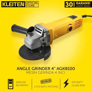 KLEITEN Mesin Gerinda Tangan Gurinda Grinda Gerindra - Gurinda Potong - Angle Grinder 4 inch inci