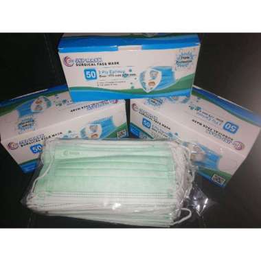 Masker Medis Surgical 3 ply earloop JSP Mask kemenkes embos @50pcs JSP Mask Surgical 50