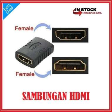 Sambungan Hdmi [Connector F To F Hdmi ] Adaptor Kabel Hdmi Ke Hdmi