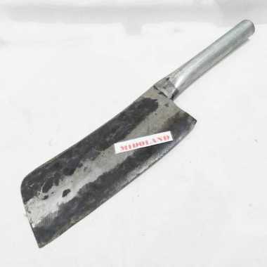 Golok Cincang Daging Tulang Bahan Plat besi Tempa Gagang Pipa
