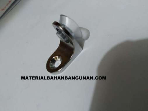 Ambalan Siku Kaca Penopang Penyangga Rak Kayu Tebal Merk Twin Depok