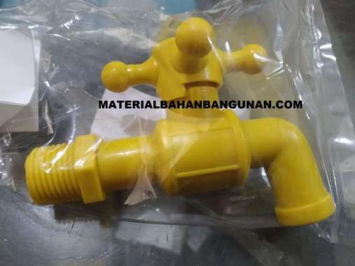 Keran Saluran Air Kamar Mandi 1/2 Inch Plastik Baling Baling PVC Kunin