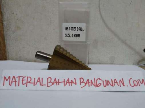 Mata Bor Pagoda Payung 4 - 52 mm Bor Susun Multi Step Cone Drill HSS