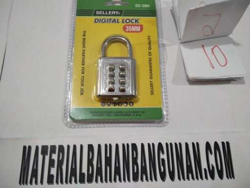 kunci gembok kode 8 digit 35 mm gembok pagar rumah koper digital lock