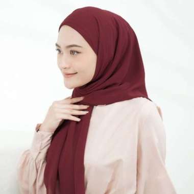 Jilbab Segitiga Malay Segi Empat Malay Tali Instan Melayu Malaysia Maroon