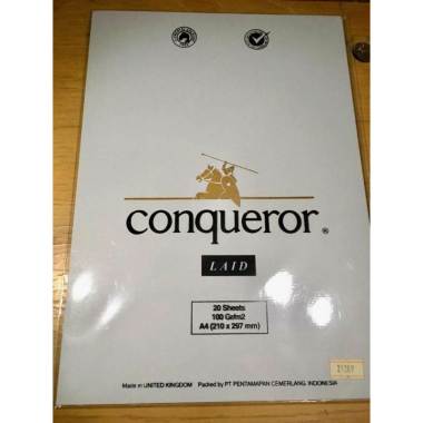KERTAS CONQUEROR A4-100GR/M2/20SHEETS - IMPORT