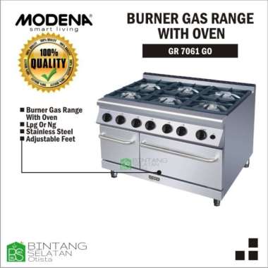 FREESTANDING MODENA KOMPOR DAN OVEN GR 7061 GO GR7061GO BURNER GAS