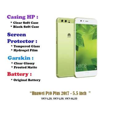 Huawei P10 Plus 2017 - 5.5 inch - Case - Screen Protector - Battery - Dll Battery