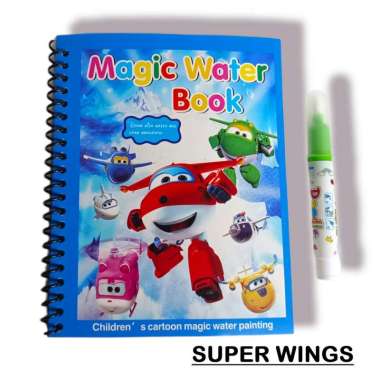 Magic Book Invisible Ink / BUKU GAMBAR / BUKU MEWARNAI / MAGIC WATER COLORING BOOK / Buku Edukasi Su