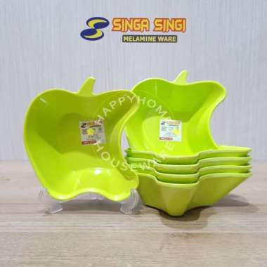 SINGA SINGI 1/2 / 1 Lusin Mangkok Makan Apel | Mangkok Melamin | Mangkok Melamine 6 pcs