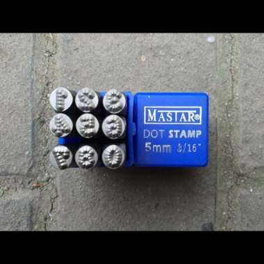 ANGKA KETOK BINTIK 5MM (0-9) FIGURE DOT STAMP PUNCH MASTAR GERMANY