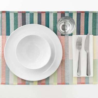 Kain Alas Piring Meja Makan Warna Warni Cerah1 35x45cm Original