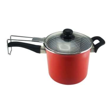 Panci Penggorengan Kentang/Ayam Teflon Maspion Deep Fryer 18 cm ORIGINAL 100 % Multicolor