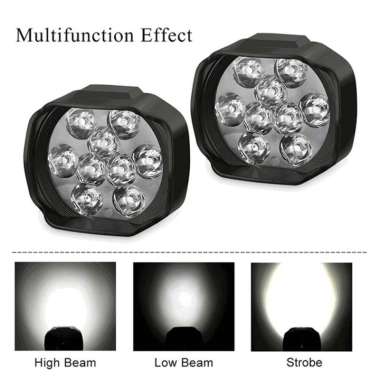 Lampu Tembak Sorot LED Spion Motor Work Light Cree 6 Mata 10 Watt 12V