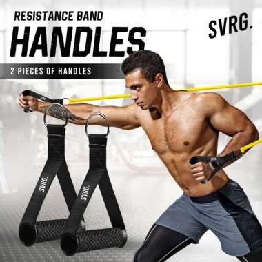 SVARGA Resistance Band Foam Handles 2 Pieces for Resistance Tubes Handles & Band
