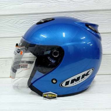 HELM INK CENTRO ORIGINAL CRYSTAL BLUE HALF FACE XL