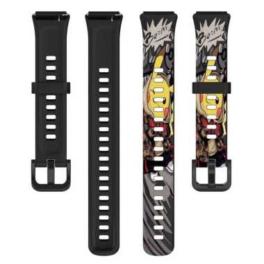 Tali jam silicon HUAWEI BAND 7 MOTIF Strap Band Quick Release MOTIF C