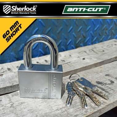 GEMBOK ANTI CAIRAN SETAN ANTICUT 60MM PENDEK SHERLOCK