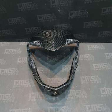Cover Headlamp Lampu Depan Part Original Honda Sonic Carbon Kevlar