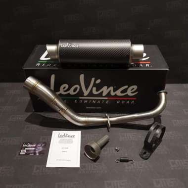 Knalpot Leovince GP Corsa Matte Carbon Yamaha Nmax 2020 Full System