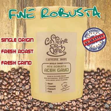Kopi Robusta Aceh Gayo 1 Kg -Fine Robusta- Bean/Biji & Ground/Bubuk - Bean Bean - Biji