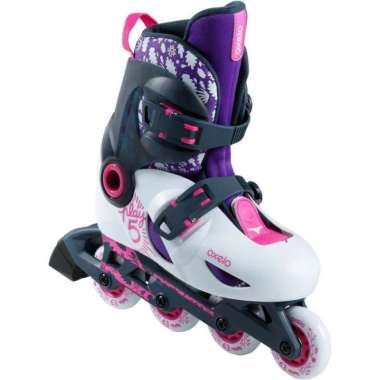 Oxelo Sepatu Roda Anak Pemula Play 5 Putih Decathlon - 8396634 34-36
