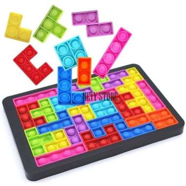 MAINAN POP IT PUZZLE BUILDING BLOCK MAINAN POP IT KEKINIAN