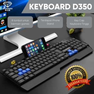 Keyboard Gaming Kabel Divipard D350 Untuk Komputer Laptop Plus Docking