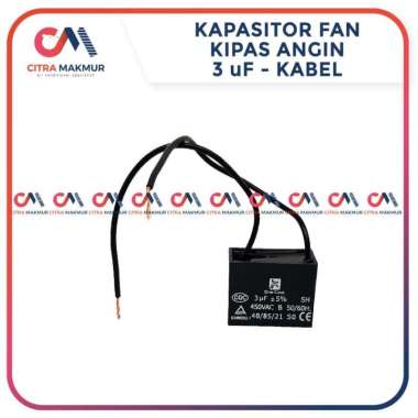 Kapasitor Fan AC 3 uf SK Kabel 2 Kipas Angin Indoor 3 Kotak KW2