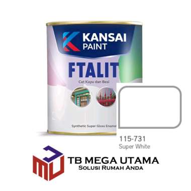 Cat Ftalit 731 Super White Gloss 1 kg | Kansai Paint Cat Kayu dan Besi